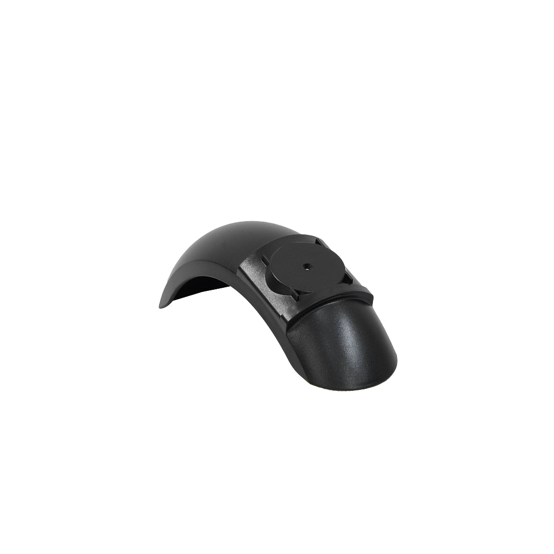 Black front fender assembly for Apollo Go scooter, including a front fender and a screw.