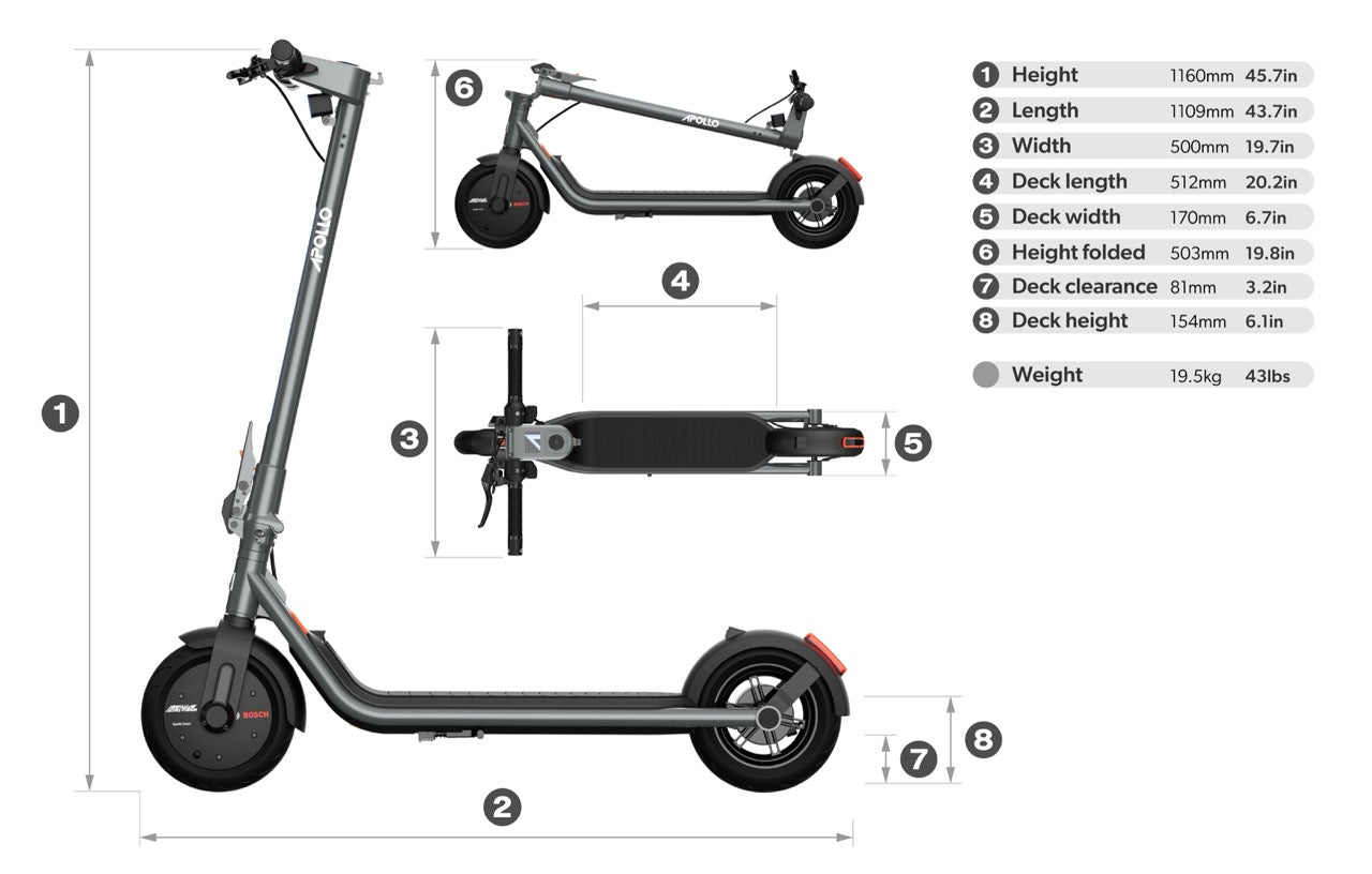 Apollo Dash Dimensions
