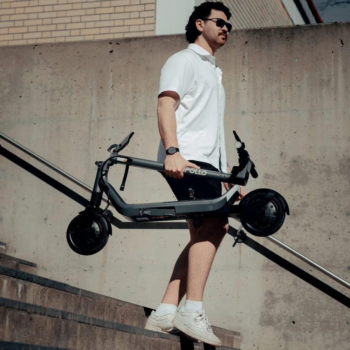 Apollo <tc>Go</tc> 2024 electric scooter, lifestyle photo, Black Friday price $999